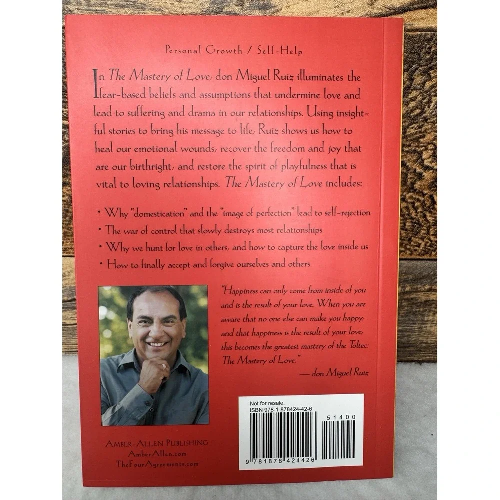 NEW Mastery of Love Practical Guide‎ to the Art Relationship Toltec Wisdom Book